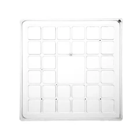 Clear Acrylic Shell Storage Box Multi-Grid Transparent Mini Jewelry Organizer For Shells Stones Small Items