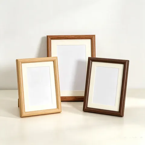 Modern Minimalist Wooden Photo Frame MDF Picture Frame For Wall And Tabletop Display Home Decor Photo Display