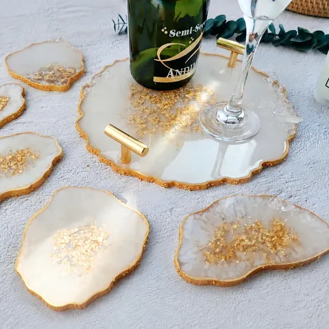 DIY Silicone Mold Irregular Coaster Tray Resin Casting Mold Handmade Craft Art Mold Home Decor
