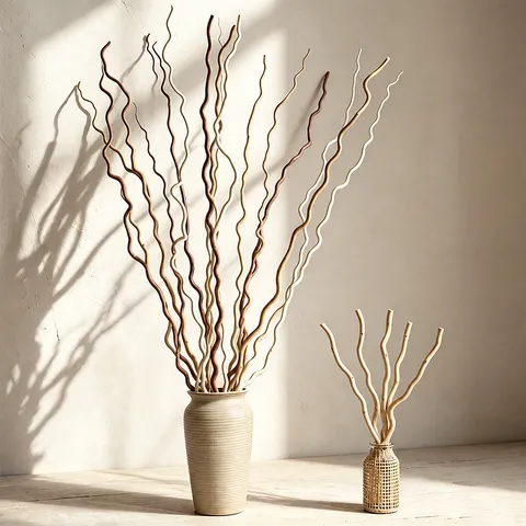Natural Willow Branches Wabi-Sabi Dried Flowers For Home Living Room Floor Vase Decor Organic Plant Twigs