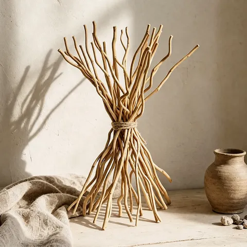 Natural Willow Branches Wabi-Sabi Dried Flowers For Home Living Room Floor Vase Decor Organic Plant Twigs