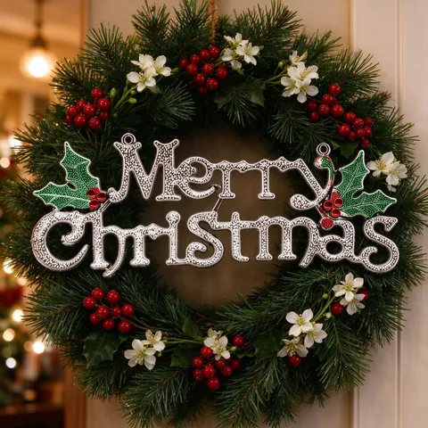 Colgante De Letras Merry Christmas 3D Dorado Plateado Plástico Decoración Colgante Para Árbol De Navidad Hogar Fiesta Decorativo