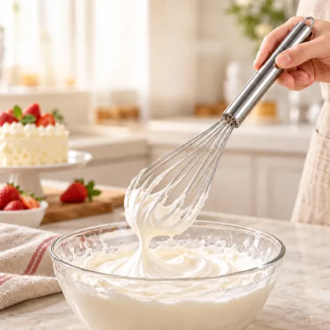Manual Egg Whisk Stainless Steel Balloon Wire Handheld Cream Butter Stirrer With Hanging Loop Kitchen Baking Tool