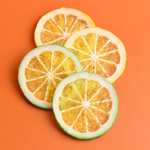 Simulatie Citronenschijfjes Hars Zachte Lijm Miniatuur Voedsel Speelaccessoires Voor DIY Crème Lijm Telefoonhoesje Decoratie