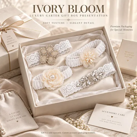 Sexy Lace Wedding Garter Belt Flower Rhinestone Artificial Pearl Elastic Bridal Leg Ring Party Accessories For Women