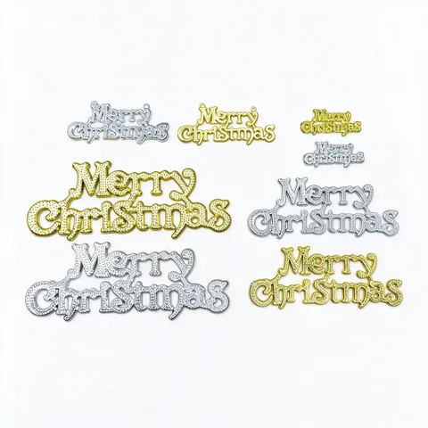 Decorazione Appesa Con Lettere Merry Christmas In Plastica Galvanizzata Segno Testo 3D Grande Per Ornamenti Albero Di Natale Forniture Per Feste Decorazione Festiva