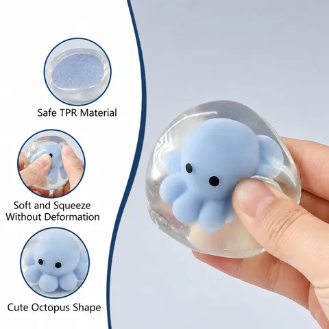 TPR Weichgummi Tier Squishy Dekompressionsball Süß Cartoon Stressabbau Spielzeug Für Kinder