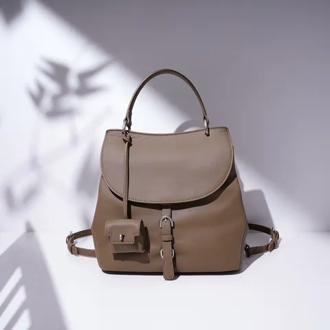 Genuine Leather Women Backpack Large Capacity British Style Cowhide School Bag Versatile Convertible Shoulder Bag