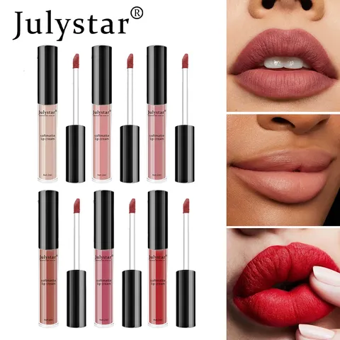 Gloss À Lèvres Mat Velours Imperméable Longue Tenue Sans Transfert Maquillage Professionnel Pour Femmes