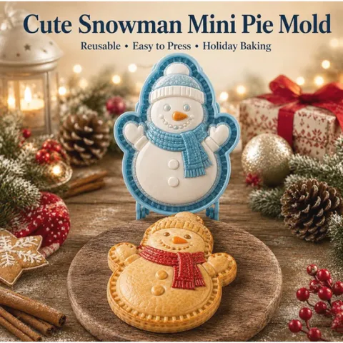 Christmas Mini Pie Mold Collection Plastic Baking Pastry Mold Festive Party Kitchen Tool Cookie Press Baking Accessory