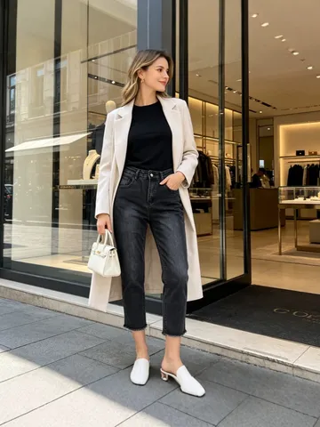 Women's High Waisted Straight Leg Denim Capris Distressed Frayed Hem Elastic Cropped Jeans Streetwear Vintage Black Gray Wash 7/10 Length Pants