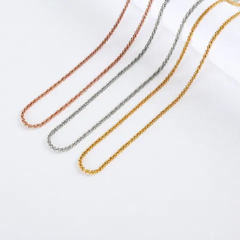 Sparkling Stainless Steel Starry Chain Necklace Minimalist Elegant Clavicle Link Jewelry For Women