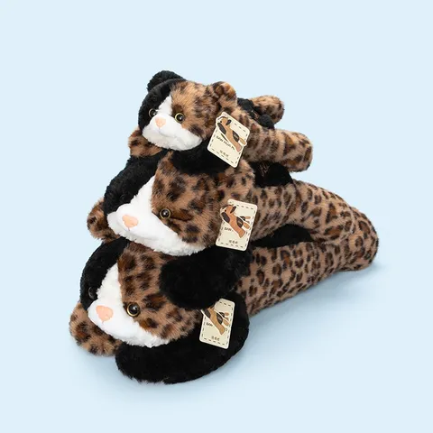 Schattige Liggende Knuffel Lam Kat Hond Otter Zachte Pluche Pop Lang Kussen Voor Kinderen Thuis Decor Cadeau