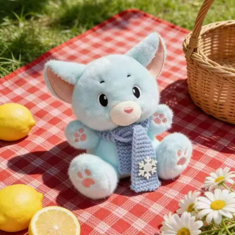 Cute Cartoon Hug Animal Plush Toy Stuffed Bear Black Cat Wolf Mouse Doll Desktop Ornament Bag Charm Gift For Kids Women