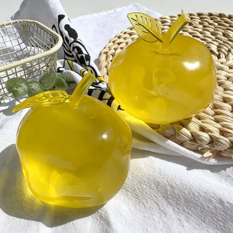 Coconut Oil Apple Squishy Toy Stress Relief Fruit Shape Decompression Fidget Toy Soft Vaseline Sensory Squeezable Water Ball Halloween Pumpkin Ghost Toy Gift