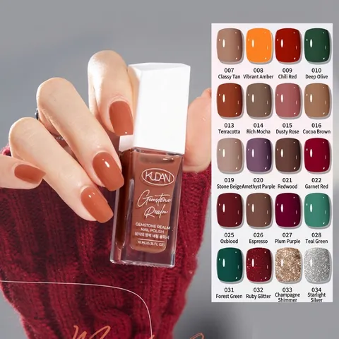 Vernis À Ongles À L'eau Pelable Séchage Rapide Sans Cuisson Longue Durée Nude Paillettes Miroir Manucure