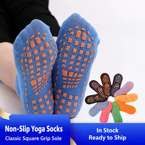 Calze da Barca Unisex Tinta Unita Antiscivolo Sport Yoga Trampolino Bambini Adulti Poliestere Traspirante