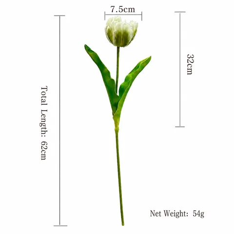 PU Parrot Tulip Artificial Flowers Touch Real Fake Floral Home Decor Photography Props Wedding Party Bouquet