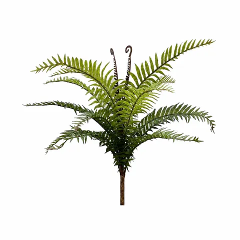 Artificial Boston Fern Leaf Greenery Soft PVC Simulated Plant Foliage For Home Decoration Photography Props