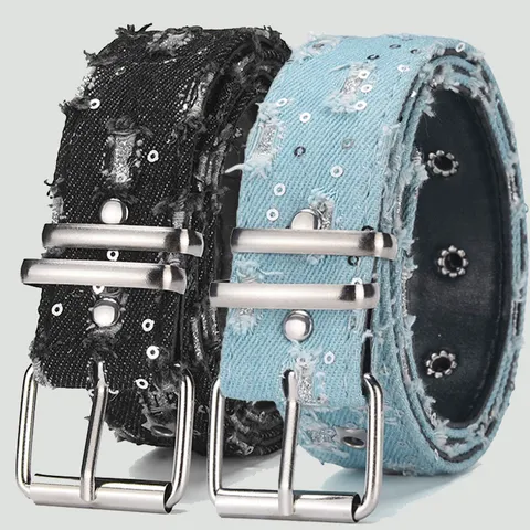Punk Y2K Star Hollow Out Rivet PU Leather Belt Unisex Casual Fashion Waist Belt With Metal Pin Buckle