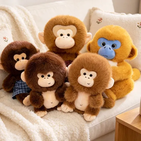 Entzückendes Kleiner Affe Plüschtier Weiches Stofftier Tierkreis Affe Puppe Mit Kleidung Für Kinderzimmer Deko Geschenk