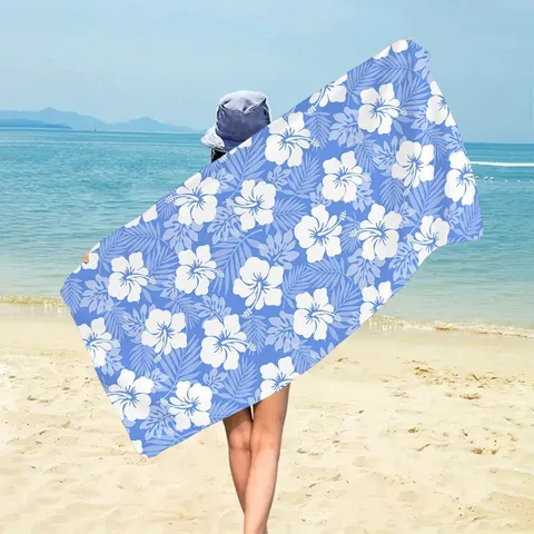 Microfiber Beach Towel Digital Printed Absorbent Quick Drying Travel Bath Towel For Swimming Fitness Outdoor Beach Vacation