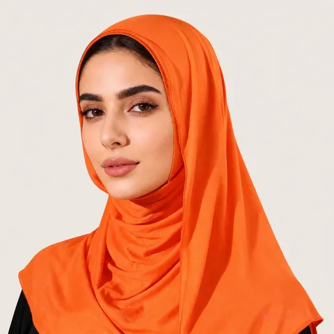 Bufanda Larga Lisa de Algodón Mercerizado para Mujer Hijab Versátil Ligero Transpirable Casual Diario Accesorios de Moda