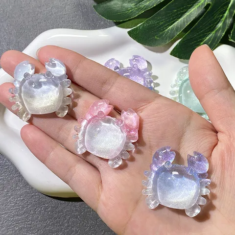 IJs Transparant Fijne Glitter Hars Krabbe DIY Handgemaakt Materiaal Voor Crème Lijm Telefoonhoesje Haarspeld Accessoires Mix