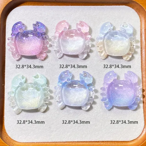 IJs Transparant Fijne Glitter Hars Krabbe DIY Handgemaakt Materiaal Voor Crème Lijm Telefoonhoesje Haarspeld Accessoires Mix