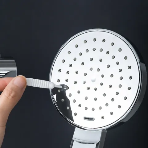 Cepillo de Limpieza para Cabezal de Ducha de Acero Inoxidable Aguja Anti-Obstrucción Conjunto de Cepillos para Baño