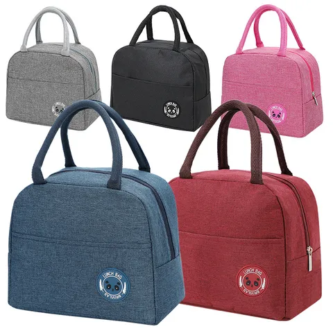 Waterdichte Geïsoleerde Lunchtas Draagbare Thermische Koeltas Kationische Oxford Stof Herbruikbare Maaltijd Prep Tas voor Werk Picnic Reizen