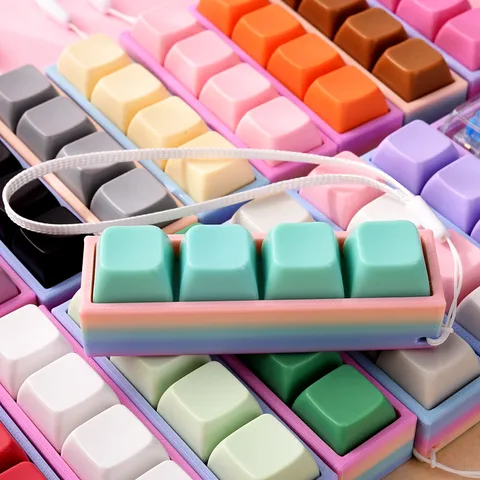 Creative Fidget Toy Mechanical Keyboard Switch Keychain Portable Stress Relief Sensory Toy