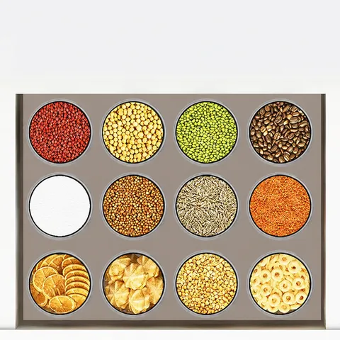 Bocal Hermétique de Stockage de Nourriture en Plastique Transparent Cuisine Sec Épice Noix Contenant