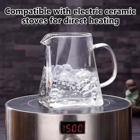 Transparent Glass Fairness Cup Thickened Heat Resistant High Borosilicate Tea Pitcher For Home Kung Fu Tea Set