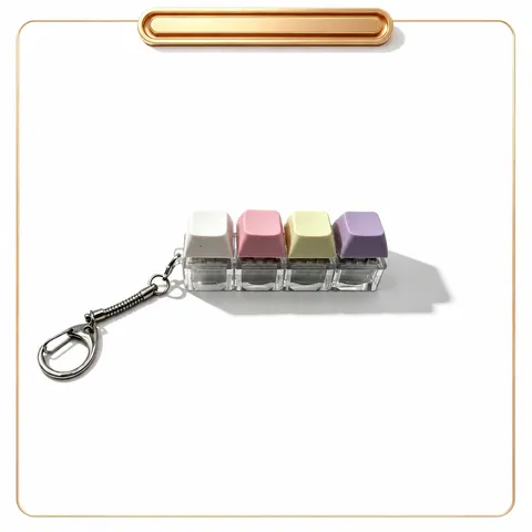 Porte-Clés Testeur d'Interrupteur Clavier Mécanique Macaron Jouet Anti-Stress Portable Mignon Pendentif de Sac Pour Adultes Enfants
