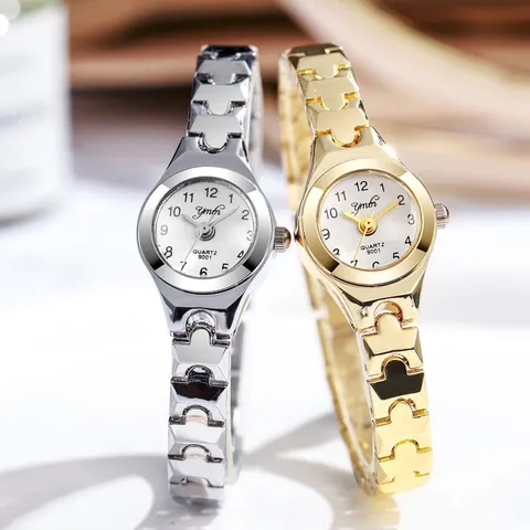 Fashion Alloy Quartz Watch Women Small Dial Minimalist Metal Chain Strap Wristwatch Casual Elegant Ladies Watch