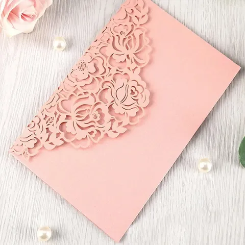 Carbon Steel Lace Envelope Invitation Cutting Die Metal Embossing Stencil For DIY Scrapbooking Card Making Craft