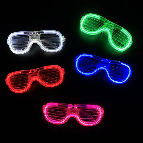LED Flashing Party Glasses Tech Sense Colorful Wireless Shutter Glow Glasses For Bar Nightclub Birthday Festival Party