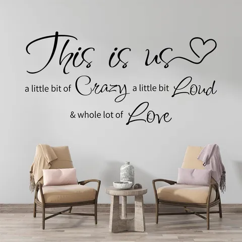 Minimalist English Quote Wall Sticker PVC Removable Motivational Phrases Art Decals For Living Room Bedroom Home Decor