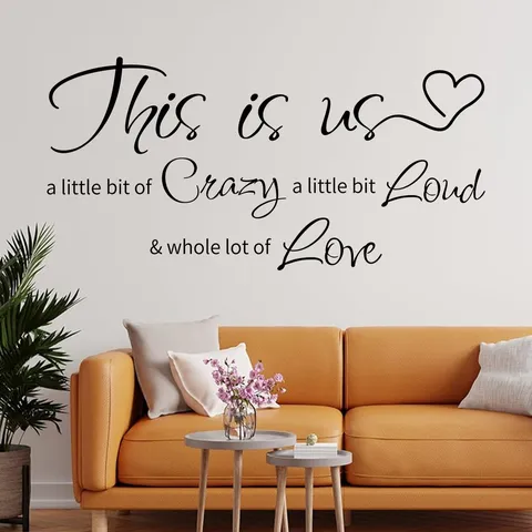 Minimalist English Quote Wall Sticker PVC Removable Motivational Phrases Art Decals For Living Room Bedroom Home Decor