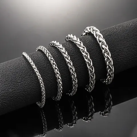 Collier Chaîne Serpent en Acier Titane Pour Hommes Femmes Hip Hop Choker Minimaliste En Acier Inoxydable Bijou Cadeau
