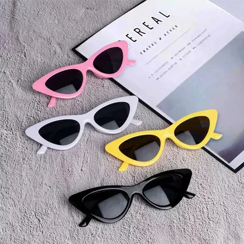Kids Cute Cat Eye Sunglasses Anti-UV Transparent Lens Eyewear Fashion Protection Outdoor Glasses For Boys And Girls