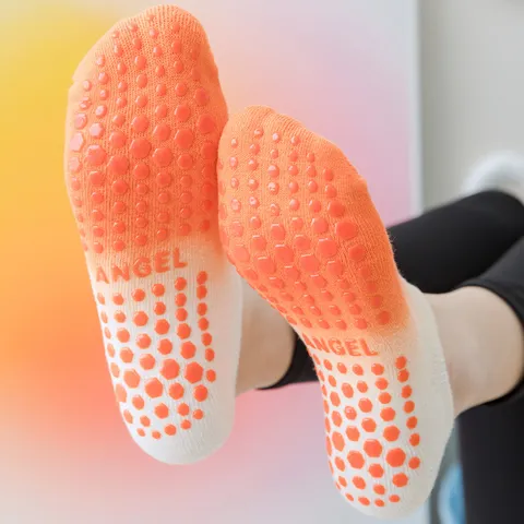 Calzini da Yoga Antiscivolo da Donna con Sfumatura Tie-Dye Calzini Corti in Spugna Traspiranti Pilates Fitness
