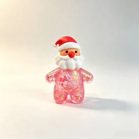Natale Giocattolo Squishy Maltosio Lento Aumento Fidget Giocattolo Glitter Liquido Giocattolo di Sollievo dallo Stress Babbo Natale Pupazzo di Neve Renna Albero