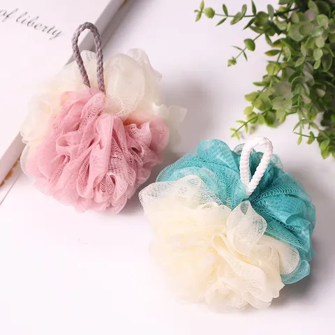 Großer Badeschwamm Luffa Rückenwäscher Nylon Mesh Puff Duschball Weicher Körper Peeling Badeschwamm Für Erwachsene