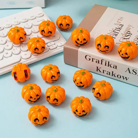 Halloween Cartoon Pumpkin Head Pull Back Toy Car Kids Mini Vehicle Gift Party Favors Novelty Play Toys For Boys Girls