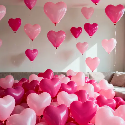 Heart Shaped Latex Balloons Romantic Party Decorations For Birthday Wedding Proposal Anniversary Celebration