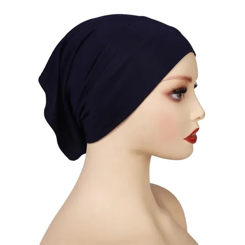 Women Modal Cotton Solid Color Beanie Hat Lightweight Elastic Casual Daily Headwear Stretch Chemo Cap Soft Sleep Cap