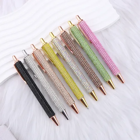 Luxe Strass Balpen Bling Kristal Diamant Handtekening Pen Kantoor School Schrijven Kantoorbenodigdheden