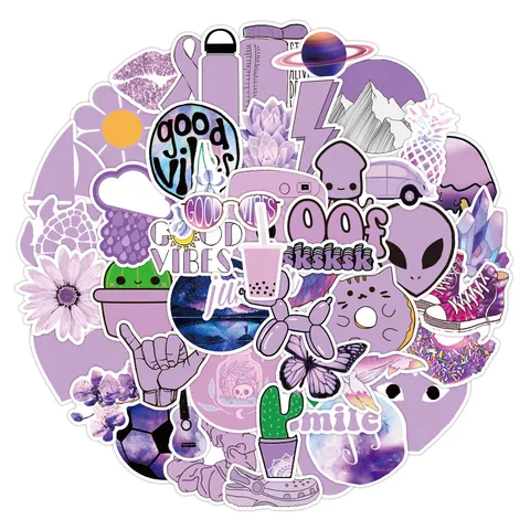 Cute VSCO Aesthetic Graffiti Waterproof Vinyl Stickers Pack For Scrapbook Journal Laptop Luggage Skateboards Decals